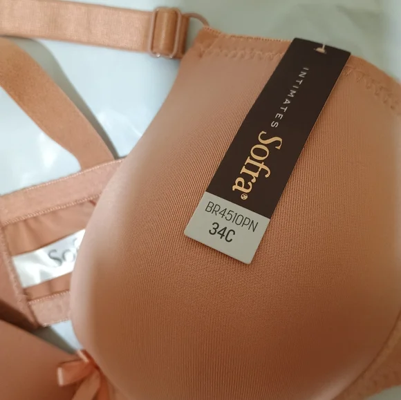 Sofra Soft & Comfy Coral Bra Nwt - Picture 2 of 2